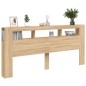 vidaXL LED-Kopfteil Sonoma Eiche 220x18,5x103,5 cm Holzwerkstoff vidaXL LED-Kopfteil Sonoma Eiche 220x18,5x103,5 cm Holzwerkstoff