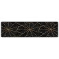 vidaXL Teppich Waschbar Schwarz und Golden 80x300 cm Rutschfest vidaXL Teppich Waschbar Schwarz und Golden 80x300 cm Rutschfest