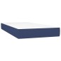 vidaXL Boxspringbett mit Matratze Blau 200x200 cm Stoff vidaXL Boxspringbett mit Matratze Blau 200x200 cm Stoff