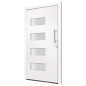 Haustür Aluminium und PVC Weiß 100x210 cm Haustür Aluminium und PVC Weiß 100x210 cm