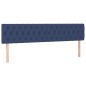 vidaXL Boxspringbett mit Matratze & LED Blau 200x200 cm Stoff vidaXL Boxspringbett mit Matratze & LED Blau 200x200 cm Stoff