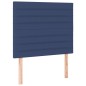 vidaXL Boxspringbett mit Matratze Blau 100x200 cm Stoff vidaXL Boxspringbett mit Matratze Blau 100x200 cm Stoff