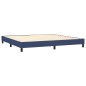 vidaXL Boxspringbett mit Matratze Blau 200x200 cm Stoff vidaXL Boxspringbett mit Matratze Blau 200x200 cm Stoff