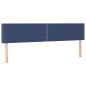 vidaXL Boxspringbett mit Matratze Blau 200x200 cm Stoff vidaXL Boxspringbett mit Matratze Blau 200x200 cm Stoff