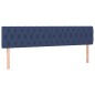 vidaXL Boxspringbett mit Matratze Blau 200x200 cm Stoff vidaXL Boxspringbett mit Matratze Blau 200x200 cm Stoff