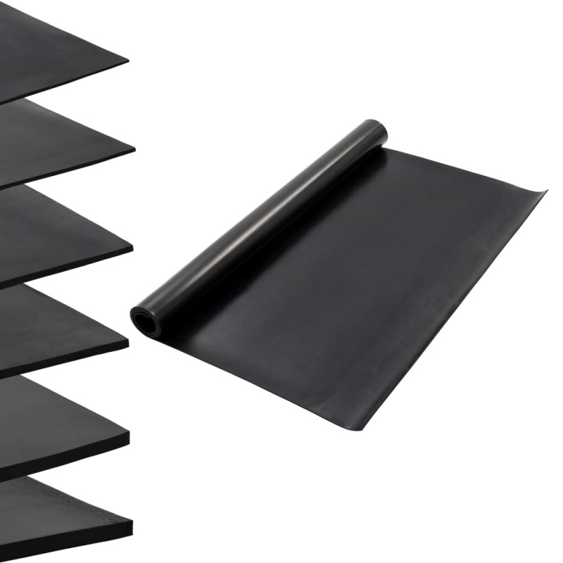 vidaXL Bodenmatte Rutschfest Gummi 1,2x2 m 4 mm Glatt vidaXL Bodenmatte Rutschfest Gummi 1,2x2 m 4 mm Glatt
