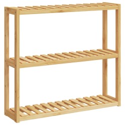 vidaXL Badregal mit 3 Ablagen Wandmontage 60x15x54 cm Bambus