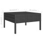 9-tlg. Garten-Lounge-Set mit Auflagen Poly Rattan Schwarz 9-tlg. Garten-Lounge-Set mit Auflagen Poly Rattan Schwarz