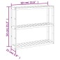 vidaXL Badregal mit 3 Ablagen Wandmontage 60x15x54 cm Bambus vidaXL Badregal mit 3 Ablagen Wandmontage 60x15x54 cm Bambus
