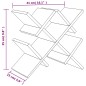vidaXL Weinregal für 5 Flaschen 41x15x25 cm Bambus vidaXL Weinregal für 5 Flaschen 41x15x25 cm Bambus