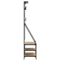 vidaXL Kleiderständer mit Schuhablage Sonoma-Eiche 80x40x184 cm vidaXL Kleiderständer mit Schuhablage Sonoma-Eiche 80x40x184 cm