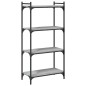 vidaXL Bücherregal 4 Böden Grau Sonoma 60x30x120 cm Holzwerkstoff vidaXL Bücherregal 4 Böden Grau Sonoma 60x30x120 cm Holzwerkstoff