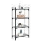 vidaXL Bücherregal 4 Böden Grau Sonoma 60x30x120 cm Holzwerkstoff vidaXL Bücherregal 4 Böden Grau Sonoma 60x30x120 cm Holzwerkstoff