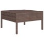 vidaXL 6-tlg. Garten-Lounge-Set mit Auflagen Poly Rattan Braun vidaXL 6-tlg. Garten-Lounge-Set mit Auflagen Poly Rattan Braun