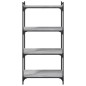 vidaXL Bücherregal 4 Böden Grau Sonoma 60x30x120 cm Holzwerkstoff vidaXL Bücherregal 4 Böden Grau Sonoma 60x30x120 cm Holzwerkstoff