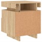 vidaXL Nachttische mit LED-Leuchten 2 Stk. Sonoma Eiche 40x39x48,5 cm vidaXL Nachttische mit LED-Leuchten 2 Stk. Sonoma Eiche 40x39x48,5 cm