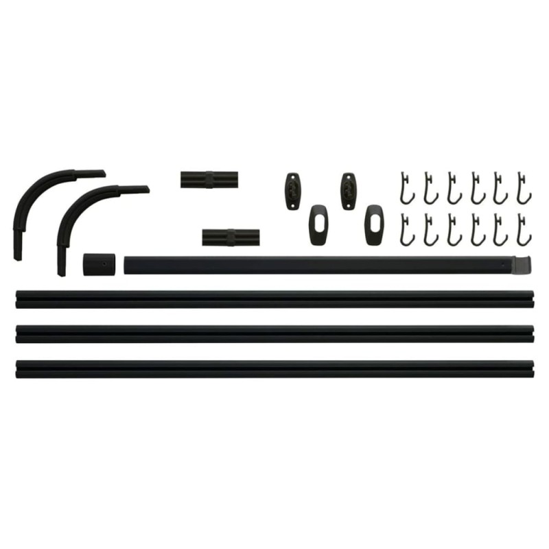Sealskin Duschvorhangstangen-Set Easy-Roll Schwarz Sealskin Duschvorhangstangen-Set Easy-Roll Schwarz