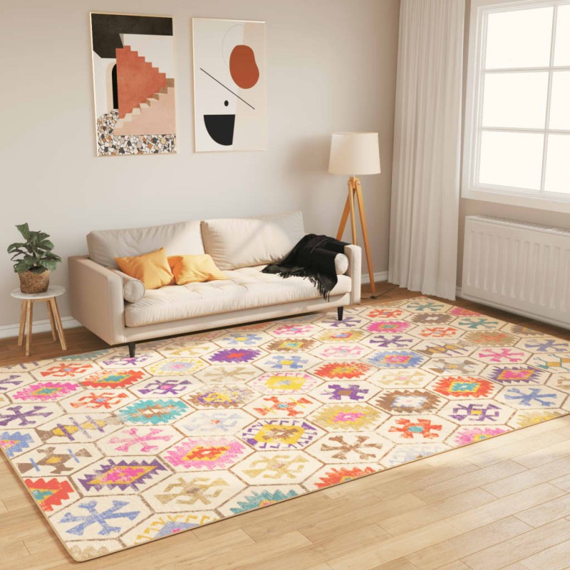 vidaXL Teppich Waschbar Mehrfarbig 190x300 cm Rutschfest vidaXL Teppich Waschbar Mehrfarbig 190x300 cm Rutschfest