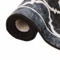 vidaXL Teppich Waschbar Schwarz und Weiß 120x180 cm Rutschfest vidaXL Teppich Waschbar Schwarz und Weiß 120x180 cm Rutschfest