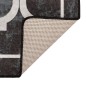vidaXL Teppich Waschbar Schwarz und Weiß 190x300 cm Rutschfest vidaXL Teppich Waschbar Schwarz und Weiß 190x300 cm Rutschfest