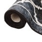 vidaXL Teppich Waschbar Schwarz und Weiß 190x300 cm Rutschfest vidaXL Teppich Waschbar Schwarz und Weiß 190x300 cm Rutschfest