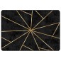 vidaXL Teppich Waschbar Schwarz und Golden 160x230 cm Rutschfest vidaXL Teppich Waschbar Schwarz und Golden 160x230 cm Rutschfest