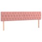 vidaXL Boxspringbett mit Matratze Rosa 180x200 cm Samt vidaXL Boxspringbett mit Matratze Rosa 180x200 cm Samt