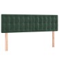 vidaXL Boxspringbett mit Matratze Dunkelgrün 140x190 cm Samt vidaXL Boxspringbett mit Matratze Dunkelgrün 140x190 cm Samt