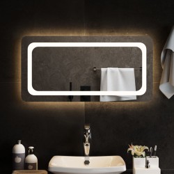 vidaXL LED-Badspiegel 80x40 cm