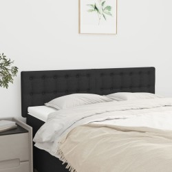 vidaXL Kopfteile 2 Stk. Schwarz 72x5x78/88 cm Stoff