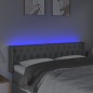 vidaXL LED Kopfteil Hellgrau 147x16x78/88 cm Stoff vidaXL LED Kopfteil Hellgrau 147x16x78/88 cm Stoff