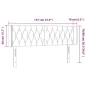 vidaXL LED Kopfteil Hellgrau 147x16x78/88 cm Stoff vidaXL LED Kopfteil Hellgrau 147x16x78/88 cm Stoff