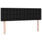 vidaXL Boxspringbett mit Matratze Schwarz 140x200 cm Stoff vidaXL Boxspringbett mit Matratze Schwarz 140x200 cm Stoff