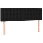 vidaXL Boxspringbett mit Matratze Schwarz 140x200 cm Stoff vidaXL Boxspringbett mit Matratze Schwarz 140x200 cm Stoff