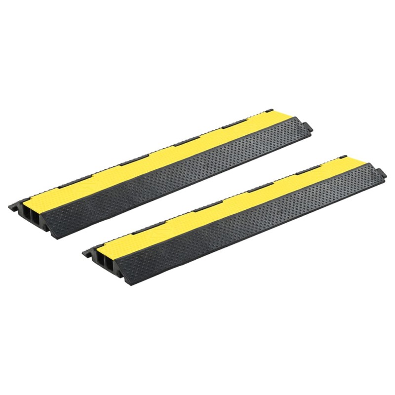 vidaXL Kabelbrücken Überfahrschutz 2 Stk. 2 Kanäle Gummi 101,5 cm vidaXL Kabelbrücken Überfahrschutz 2 Stk. 2 Kanäle Gummi 101,5 cm