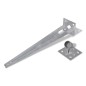 vidaXL Bodenanker und Strebenplatte 4 Stk. Stahl vidaXL Bodenanker und Strebenplatte 4 Stk. Stahl