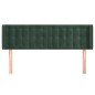 vidaXL Kopfteil mit Ohren Dunkelgrün 147x16x78/88 cm Samt vidaXL Kopfteil mit Ohren Dunkelgrün 147x16x78/88 cm Samt