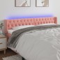 vidaXL LED Kopfteil Rosa 183x16x78/88 cm Samt vidaXL LED Kopfteil Rosa 183x16x78/88 cm Samt