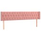 vidaXL LED Kopfteil Rosa 183x16x78/88 cm Samt vidaXL LED Kopfteil Rosa 183x16x78/88 cm Samt