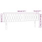 vidaXL LED Kopfteil Rosa 183x16x78/88 cm Samt vidaXL LED Kopfteil Rosa 183x16x78/88 cm Samt