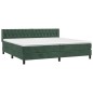 vidaXL Boxspringbett mit Matratze Dunkelgrün 200x200 cm Samt vidaXL Boxspringbett mit Matratze Dunkelgrün 200x200 cm Samt