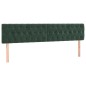 vidaXL Boxspringbett mit Matratze Dunkelgrün 200x200 cm Samt vidaXL Boxspringbett mit Matratze Dunkelgrün 200x200 cm Samt