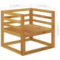 5-tlg. Garten-Lounge-Set mit Auflagen Creme Massivholz Akazie 5-tlg. Garten-Lounge-Set mit Auflagen Creme Massivholz Akazie