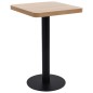 vidaXL Bistrotisch Hellbraun 50x50 cm MDF vidaXL Bistrotisch Hellbraun 50x50 cm MDF