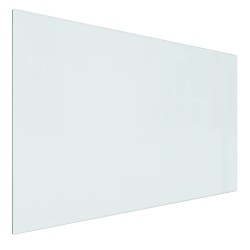 vidaXL Kaminofen Glasplatte Rechteckig 80x50 cm