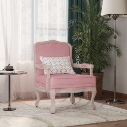 vidaXL Sessel Rosa 64x64x90 cm Samt