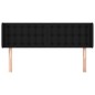 vidaXL Kopfteil mit Ohren Schwarz 147x16x78/88 cm Stoff vidaXL Kopfteil mit Ohren Schwarz 147x16x78/88 cm Stoff