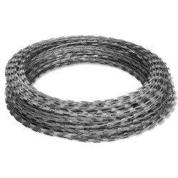 vidaXL Stacheldraht 2 Stk. Concertina-Draht Verzinkter Stahl 100 m