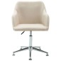 vidaXL Esszimmerstuhl Drehbar Creme Stoff vidaXL Esszimmerstuhl Drehbar Creme Stoff