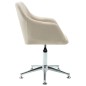 vidaXL Esszimmerstuhl Drehbar Creme Stoff vidaXL Esszimmerstuhl Drehbar Creme Stoff